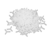 TA-VIGOR Lot de 200 entretoises de carrelage en forme de Y de 3 mm en plastique pour installation de mosaïque en céramique et porcelaine, outils de carrelage réutilisables pour lignes de coulis