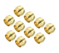 TA-VIGOR Lot de 25 embouts de compression en laiton de 6,35 mm - Kit d'assortiment d'olives pour tuyau d'huile, d'eau et d'air