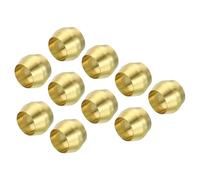 TA-VIGOR Lot de 25 embouts de compression en laiton pour tube OD de 4 mm - Kit d'assortiment d'olives pour tuyau d'huile, d'eau et d'air