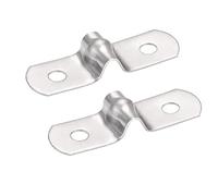 TA-VIGOR Lot de 25 sangles rigides de 5 mm à 2 trous en acier inoxydable 201, Support Tuyau