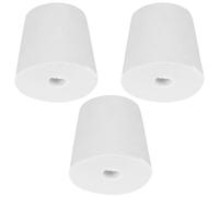 TA-VIGOR Lot de 3 bouchons coniques en caoutchouc percé de 26 mm à 33 mm, bouchons de laboratoire coniques en silicone avec trou pour tube à essai de laboratoire, maison, conteneurs en verre, tubes à