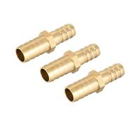 TA-VIGOR Lot de 3 réducteurs droits en laiton - 12 mm à 10 mm - Raccord droit pour eau, gaz, huile, bateau, tuyau d'air