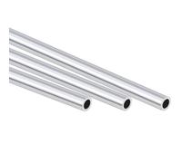 TA-VIGOR Lot de 3 tubes ronds en aluminium 6063, 5 mm de diamètre extérieur et 3 mm x diamètre intérieur 250 mm de long, tuyau en aluminium sans couture pour ameublement, machines, bricolage