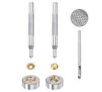 TA-VIGOR Lot de 30 boutons-pression en métal de 12 mm avec 3 outils de réglage et boîte de rangement, boutons pression avec outils d'installation pour vêtements, cuir, sacs, chapeaux, vestes et