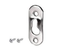 TA-VIGOR Lot de 30 plaques de suspension avec vis, crochets plaqués zinc pour cadre photo, décoration murale et miroirs - 37 mm x 14 mm
