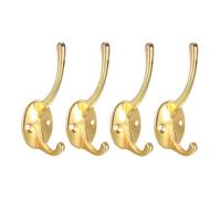 TA-VIGOR Lot de 4 crochets muraux en métal robuste pour vêtements, vêtements, serviettes, clés, 83 mm x 42 mm x 30 mm