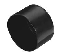 TA-VIGOR Lot de 4 embouts en caoutchouc - 70 mm ID ronds et flexibles - Cache-boulons en vinyle noir pour vis, tubes, câbles, fils, etc