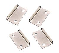 TA-VIGOR Lot de 4 gâches de verrouillage pour tiroir, 3,9 cm x 2,1 cm x 0,9 cm, en métal, pour armoire, armoire, en forme de L, remplacements de plaque de verrouillage pour la maison et le bureau