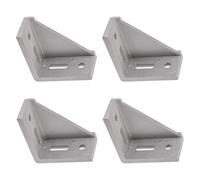 TA-VIGOR Lot de 4 supports d'angle d'angle 80 mm x 80 mm pour 4040 Series Aluminium Extrusion Intérieur Support d'angle Argenté