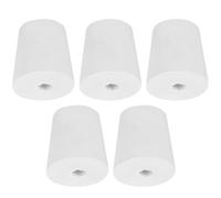 TA-VIGOR Lot de 5 bouchons coniques en caoutchouc percé de 21 mm à 30 mm, bouchons de laboratoire coniques en silicone avec trou pour tubes à essai de laboratoire, maison, conteneurs en verre, tubes à