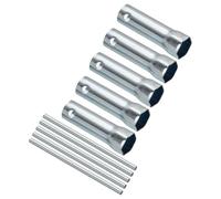 TA-VIGOR Lot de 5 clés à douille à bougie d'allumage 21 mm, outil manuel avec barres de levier en acier au carbone zingué, douille d'allumage universelle pour automobile et moto