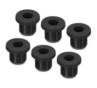 TA-VIGOR Lot de 6 œillets en caoutchouc de 10 mm de diamètre - Rond en forme de T - Joint de protection flexible pour tuyau de câble pour organiser et protéger les cordons