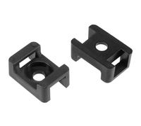 TA-VIGOR Lot de 60 supports de câble en nylon noir 9,2 mm de largeur