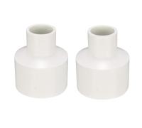 TA-VIGOR Raccord de réduction en PVC, 40 mm x 20 mm, lot de 2, blanc, raccordement de tuyau, connecteur, pour l'alimentation en eau