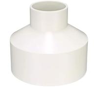 TA-VIGOR Raccord réducteur DWV en PVC - 110 mm x 50 mm - Adaptateur de raccord de tuyau pour réducteur de conduit et systèmes de plomberie d'alimentation en eau - Blanc