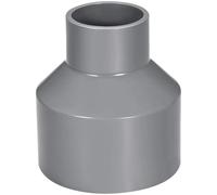 TA-VIGOR Raccord réducteur DWV en PVC - 40 mm x 75 mm - Pour réducteur de conduit et systèmes de plomberie d'alimentation en eau - Gris