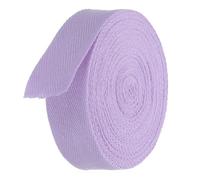 TA-VIGOR Ruban de biais en coton sergé doux naturel à chevrons pour couture, emballage cadeau, loisirs créatifs, 30 mm, 9,1 m, violet clair