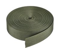TA-VIGOR Sangle plate en nylon 2,5 cm 9,1 m Olive pour sac à dos, porte-bagages
