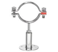 TA-VIGOR Support de tuyau réglable en acier inoxydable 304, support de serrage mural et de plafond pour tubes de 63 à 65 mm, collier de serrage robuste avec pièces de montage