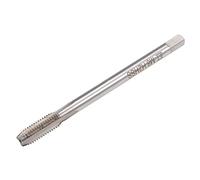 TA-VIGOR Taraud M8 x 1,25 mm extra long à cannelure droite, filetage avec tolérance H2, taraud métrique à 3 cannelures métriques pour perçage et taraudage