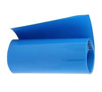 TA-VIGOR Tubes thermorétractables en PVC pour Piles, 105 mm de Largeur à Plat, 1 m de Long, Bonne Isolation, pour Piles, Protection de Batterie, Bleu