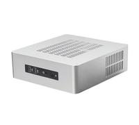 TA65 ITX Boîtier tour avec port USB 3.0 pour ordinateur, argent | Boîtier de bureau, ordinateur, dissipation de la chaleur du cadre, pour jeux home cinéma