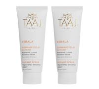 TAAJ | Gommage Éclat du teint - KERALA | Lot de 2x 75ml | Gommage Régénérant, Lissant & Révélateur d'Éclat | Exfolie & Purifie la peau en douceur | Élimine cellules mortes & impuretés | Vegan