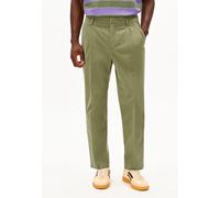 TAAMIR PANTALON CHINO PLISSÉ | Mélange de coton biologique - vert (31)