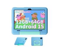 Tab 20 Kids Tablette Tactile 10 pouces , Tablettes pour enfants 3-12 ans, Tablette avec contr Pôle familial, 12 go RAM + 64 Go rom, 6600mah, Bleu