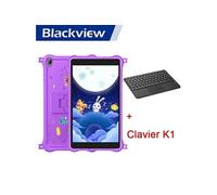 BLACKVIEW Tab 50 Kids Tablette Enfant 8 HD 6Go+64Go/SD 1To 5580mAh Android 13 Wifi Contrôle Parental Violet Avec Clavier K1 Violet