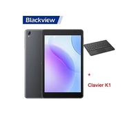 Blackview Tab 50 WiFi Tablette Tactile 8 pouces HD 8Go+128Go/SD 1To 5580mAh WiFi 6 Tablette PC Android 13 Gris Avec Clavier K1 Gris