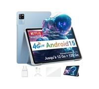 Tab 60 Pro Tablette Tactile 10.1 HD+ IPS Android 14,12Go+128Go/SD 1 To,5100mAh(10W) Wifi 5, Mode PC Dual SIM - Bleu