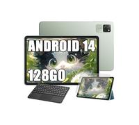 Blackview Tab 60 WiFi Tablette 10.1 HD+ IPS Android 14 WiFi 6,Bluetooth 5.3,12Go+128Go/SD 1 To WPS Mode PC Vert Avec Clavier K1 Vert