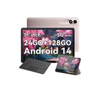 Blackview Tab 90 Tablette Tactile 10.92 1080P FHD Android 14 RAM 24Go ROM 128Go/SD 1To 8200mAh(10W) Dual SIM Rose Avec Clavier K1 Rose