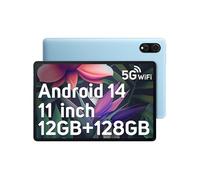 Blackview Tab 90 WiFi Tablette Tactile 10.9 HD+ IPS Android 14 2.4G+5G WiFi 6, RAM 12 Go ROM 128 Go/SD 1 To 8MP+13MP 8200mAh - Bleu Bleu