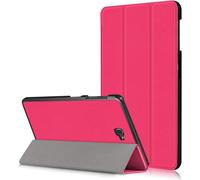 Tab A6 10.1 Etui,Housse Pour Samsung Tab A 10.1,Coque En Cuir Flip Stand Smart Case Cover Coque Étui Pour Samsung Galaxy Tab A6 10.1 Sm-T580n / T585n (2016 Release),Hot Pink