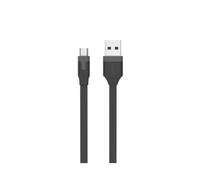 Tab Cable Plat Charge & Synchro 2.4A Usb/Micro-Usb 2M Noir