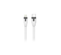 Tab Cable Plat Type C/Lightning Mfi 1M 3A Blanc