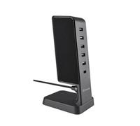 Muvit Hub de charge Tab – 5 USB-A + 1 USB-C PD 33,5 W – Gris
