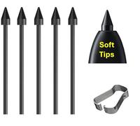 Tab S6 Lite/S7/S8/S9/S10, pointes de rechange pour Samsung Galaxy Tab S6 Lite/S7/S8/S9/S10 Stylet All Verison Stylus S Pen pointes de rechange + pince à épiler (5 pointes souples, noir)