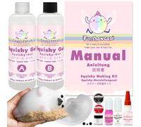 Taba Squishy Kit Big Seal Moule en silicone 15,2 cm + Gel liquide + Flocage mignon Ensemble de fabrication d'animaux