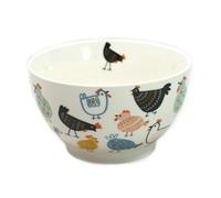Tabac du Bassigny Bol Poules Colorées en Grès - 480 ml