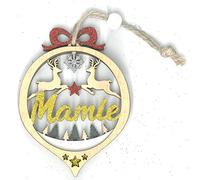 Tabac du Bassigny Décoration de Noël en Bois Ajouré - Mamie 1