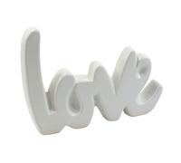 Tabac du Bassigny Mot décoratif - Love - en céramique - 15 x 21 cm (Blanc)