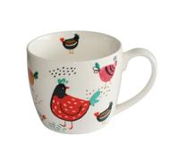 Tabac du Bassigny Mug en Grès Poppy 380ml - Design Poules Colorées et Ludiques | Tasse à Café Originale, Compatible Lave-Vaisselle & Micro-Ondes