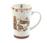 Tabac du Bassigny Mug Haut collection Marmottes Bianca - 13 x 8 cm