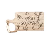 Tabac du Bassigny Planche en Bois Apéro Gourmand gravée 32 cm