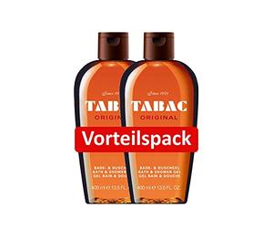 Tabac® Original I Lot de 2 flacons de gel douche original depuis 1959 - Doux pour la peau - Avec le parfum de l'original - Sensation de fraîcheur sensiblement soignée I 2 x 400 ml