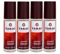 Tabac Original Naturel Déodorant Spray 4 x 100 ML pour Homme Mackenzie & Wirtz