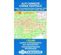 Tabacco Wandern 1 : 25 000 Alpi Carniche Carnia Centrale
